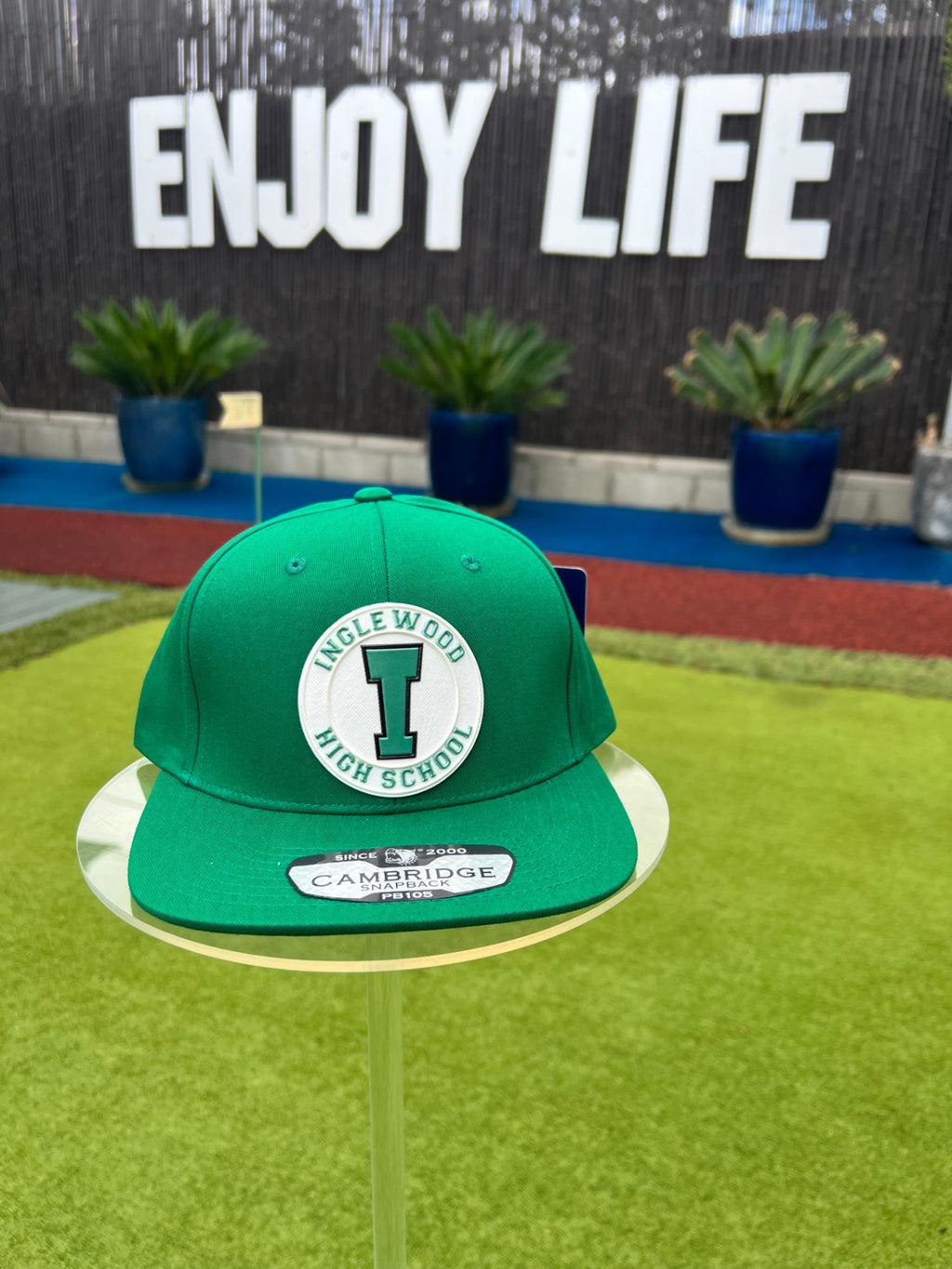 Cotton Flat Bill Snapback Hat